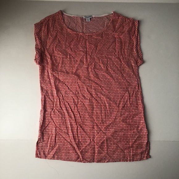 Splendid Womens Top Blouse Red & White Size XS - Picture 1 of 8